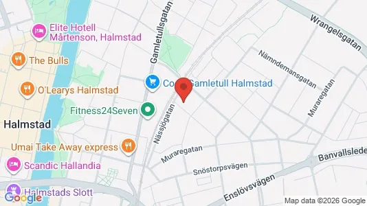 Kontorslokaler för uthyrning i Halmstad – Foto från Google Street View