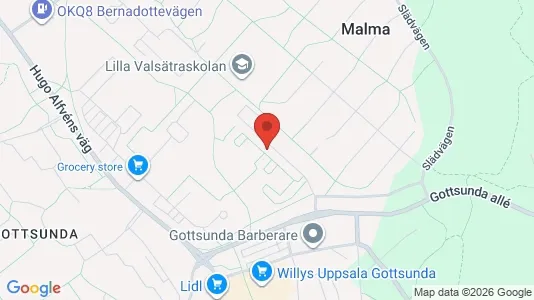 Gewerbeflächen zur Miete i Uppsala – Foto von Google Street View