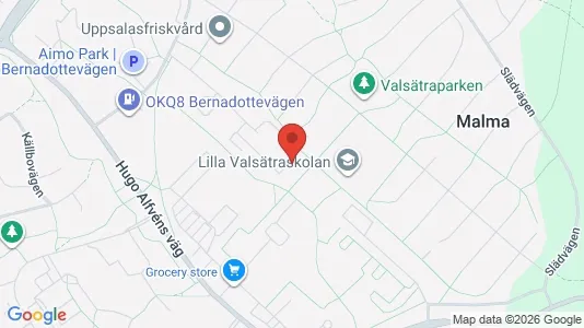 Commercial properties for rent i Uppsala - kort over placeringen