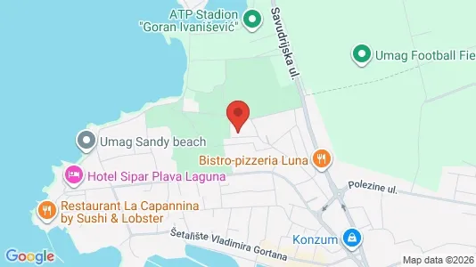 Nieruchomości komercyjne Na sprzedaż i Umag - kort over placeringen