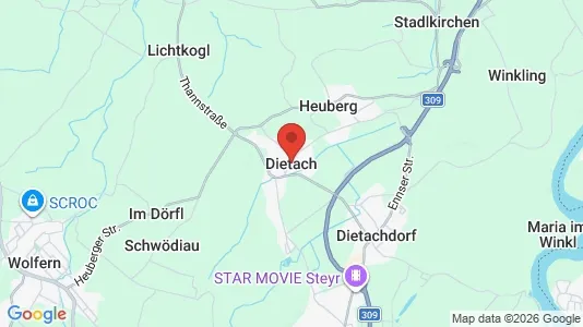 Restauranglokaler för uthyrning i Dietach – Foto från Google Street View