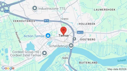 Toimistotilat Vuokrattavana i Temse - Kuva Google Street Viewstä