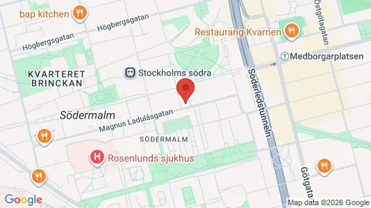 Kontorlokaler til leje i Södermalm - Foto fra Google Street View