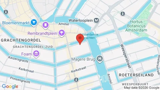 Kontorer til leie i Amsterdam Centrum - kort over placeringen