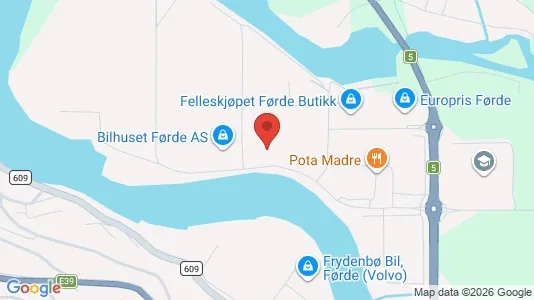 Kontorer til leie i Førde – Bilde fra Google Street View