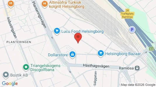 Lager zur Miete i Helsingborg – Foto von Google Street View