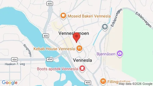 Bedrijfsruimtes te koop i Vennesla - Foto uit Google Street View