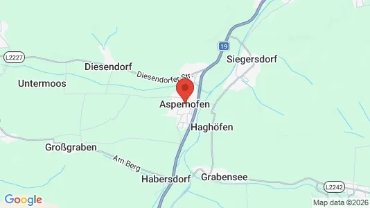Sklepy Do wynajęcia i Asperhofen - kort over placeringen