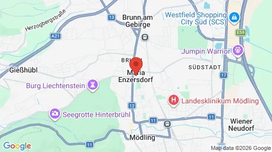 Shops for rent i Maria Enzersdorf - kort over placeringen
