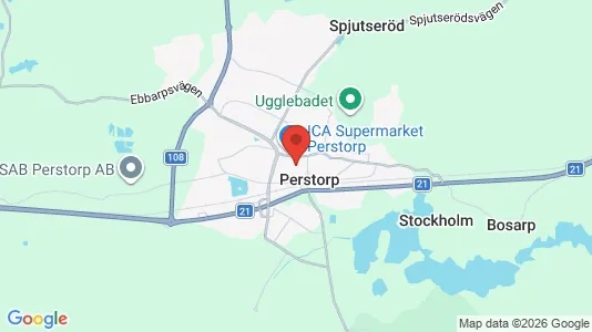 Företagslokaler för uthyrning i Perstorp – Foto från Google Street View