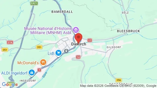 Butikslejemål til leje i Diekirch - Foto fra Google Street View