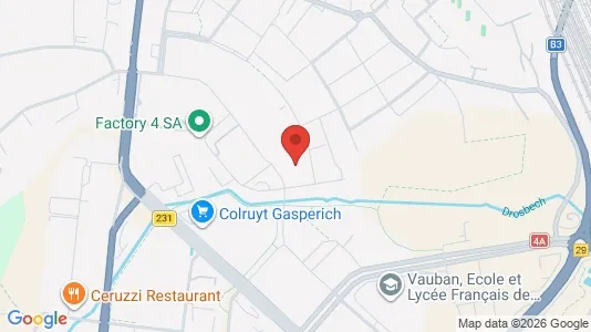 Varastot Vuokrattavana i Luxemburg - Kuva Google Street Viewstä