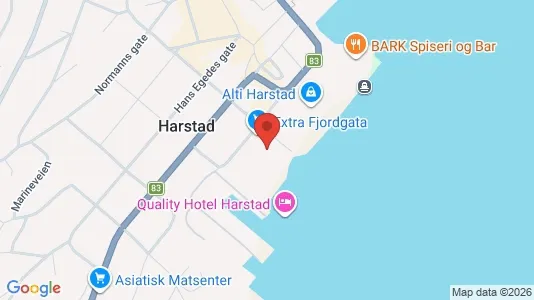 Toimistotilat Vuokrattavana i Harstad - Kuva Google Street Viewstä