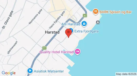Toimistotilat Vuokrattavana i Harstad - Kuva Google Street Viewstä