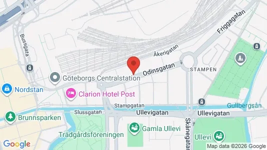 Kontorslokaler för uthyrning i Göteborg Centrum - kort over placeringen