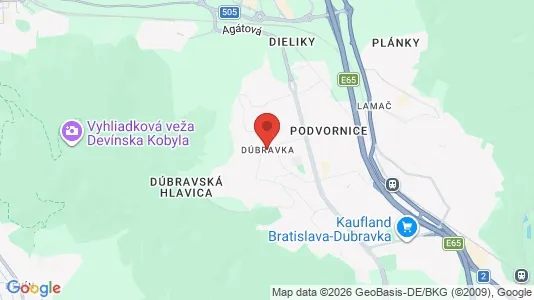 Gewerbeflächen zur Miete i Bratislava Dúbravka – Foto von Google Street View