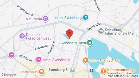 Liikekiinteistöt Vuokrattavana i Svendborg - kort over placeringen