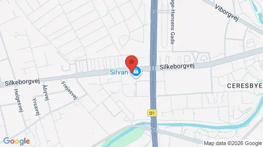Commercial properties for rent i Aarhus C - kort over placeringen