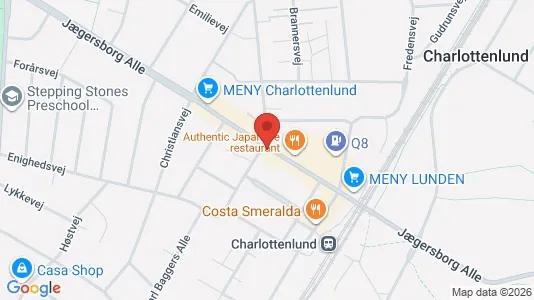 Commercial properties for rent i Charlottenlund - kort over placeringen