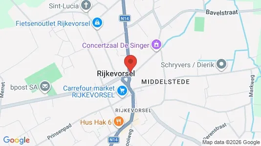 Lokaler til leie i Rijkevorsel – Bilde fra Google Street View