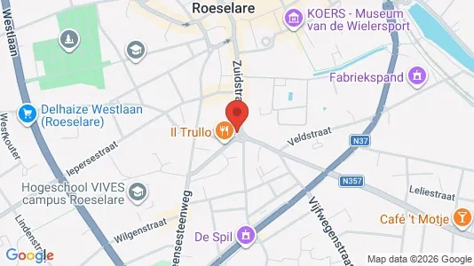 Büros zur Miete i Roeselare - kort over placeringen