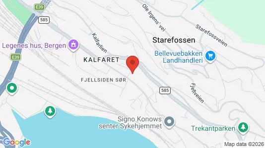 Büros zur Miete i Bergen Bergenhus - kort over placeringen
