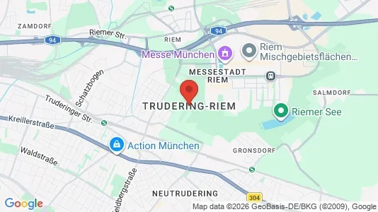 Kontorer til leie i München Trudering-Riem - kort over placeringen