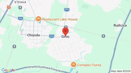 Bedrijfsruimtes te huur i Giroc - Foto uit Google Street View
