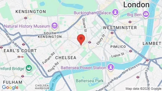 Büros zur Miete i London SW3 - kort over placeringen