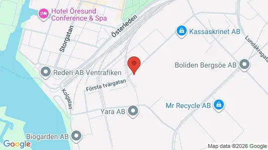 Kontorlokaler til leje i Landskrona - Foto fra Google Street View