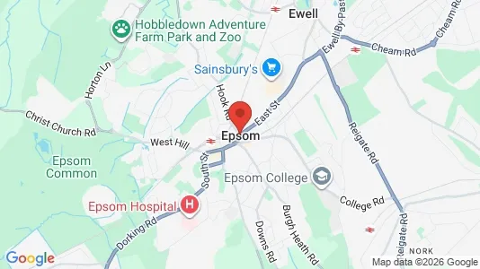 Bedrijfsruimtes te huur i Epsom - Surrey - Foto uit Google Street View
