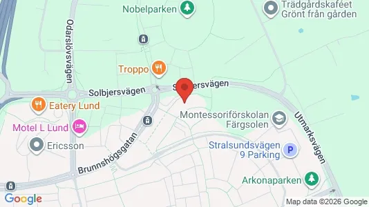 Propiedades comerciales En alquiler i Lund - kort over placeringen