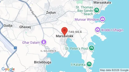 Kontorer til leie i Marsaxlokk – Bilde fra Google Street View