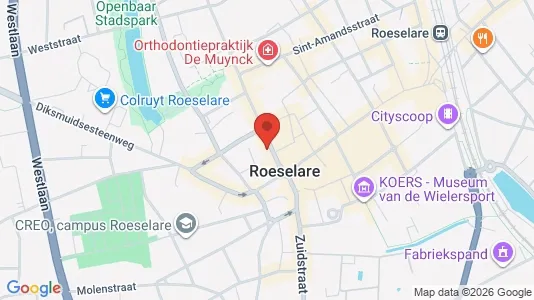 Lokaler til leje i Roeselare - Foto fra Google Street View