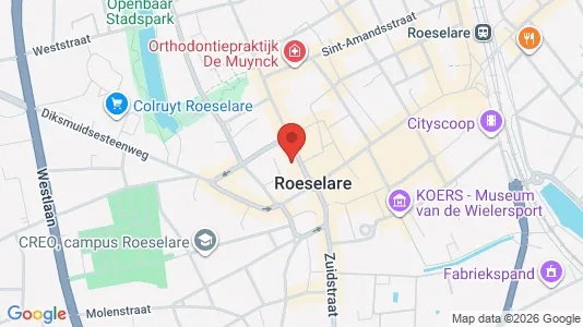 Gewerbeflächen zur Miete i Roeselare - kort over placeringen