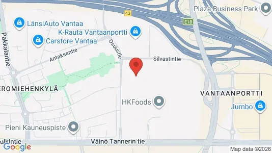Lagerlokaler til leje i Vantaa - Foto fra Google Street View