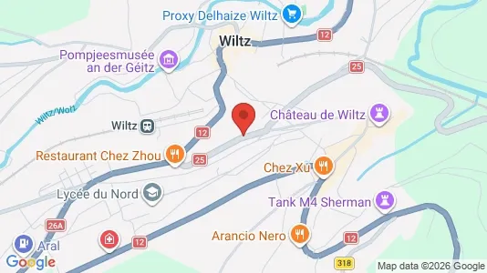 Kontorlokaler til leje i Wiltz - Foto fra Google Street View