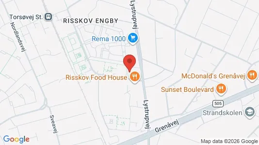 Commercial properties for rent i Risskov - kort over placeringen