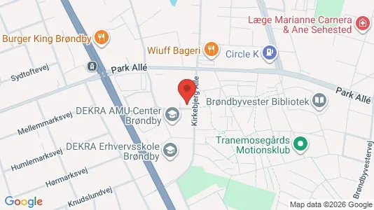 Coworking spaces zur Miete i Brøndby - kort over placeringen