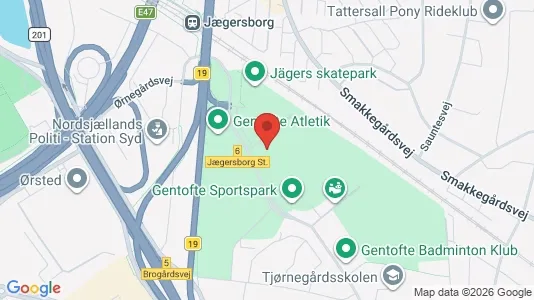Kontorhoteller til leje i Gentofte - kort over placeringen
