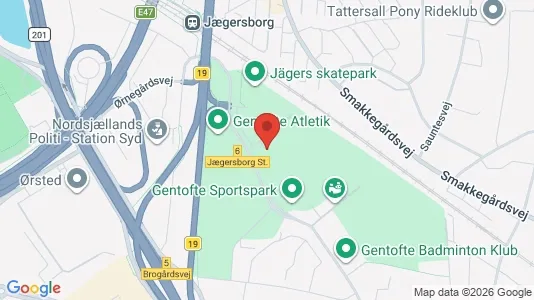 Coworking spaces zur Miete i Gentofte - kort over placeringen