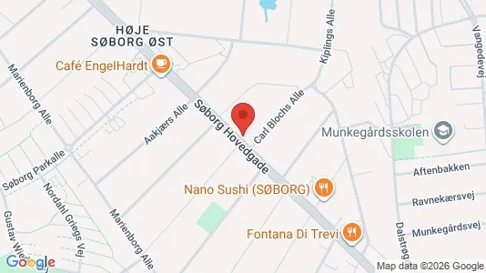 Coworking spaces te huur i Søborg - kort over placeringen