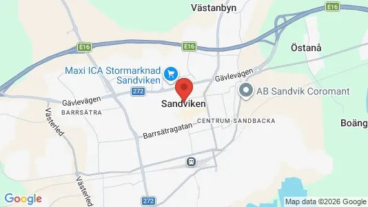Kaupat Vuokrattavana i Sandviken - Kuva Google Street Viewstä