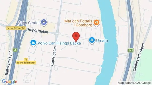 Lagerlokaler til leje i Gøteborg Ø - Foto fra Google Street View