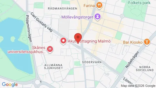 Lokaler til leie i Malmö City - kort over placeringen