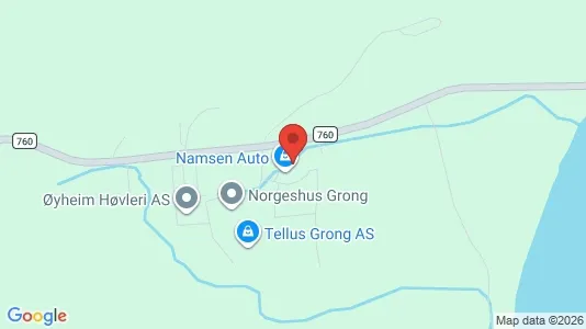 Kontorer til leie i Grong – Bilde fra Google Street View