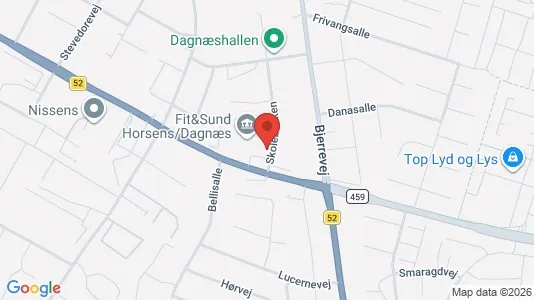 Office spaces for rent i Horsens - kort over placeringen