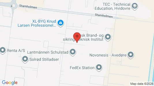 Lager til leie i Hvidovre – Bilde fra Google Street View
