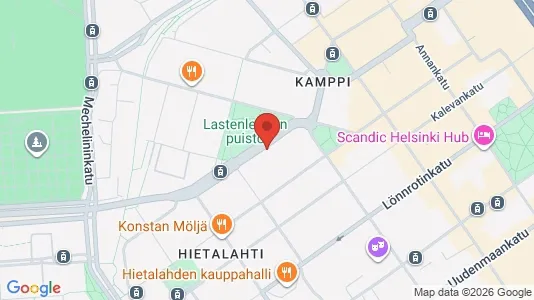 Büros zur Miete i Helsinki Eteläinen - kort over placeringen
