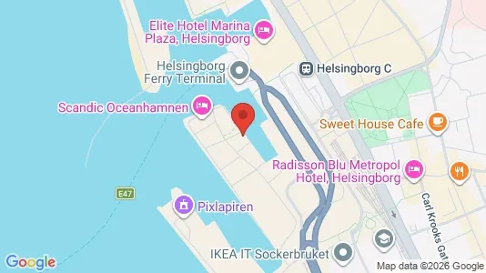 Espacios de oficina En alquiler i Helsingborg - Foto de Google Street View